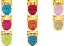 KLEIBER Applikation "Panda", rot, 2er Blister zum Aufbügeln, aus 100% Polyester, waschbar bei 40 Grad, - 1 Stück (87518)