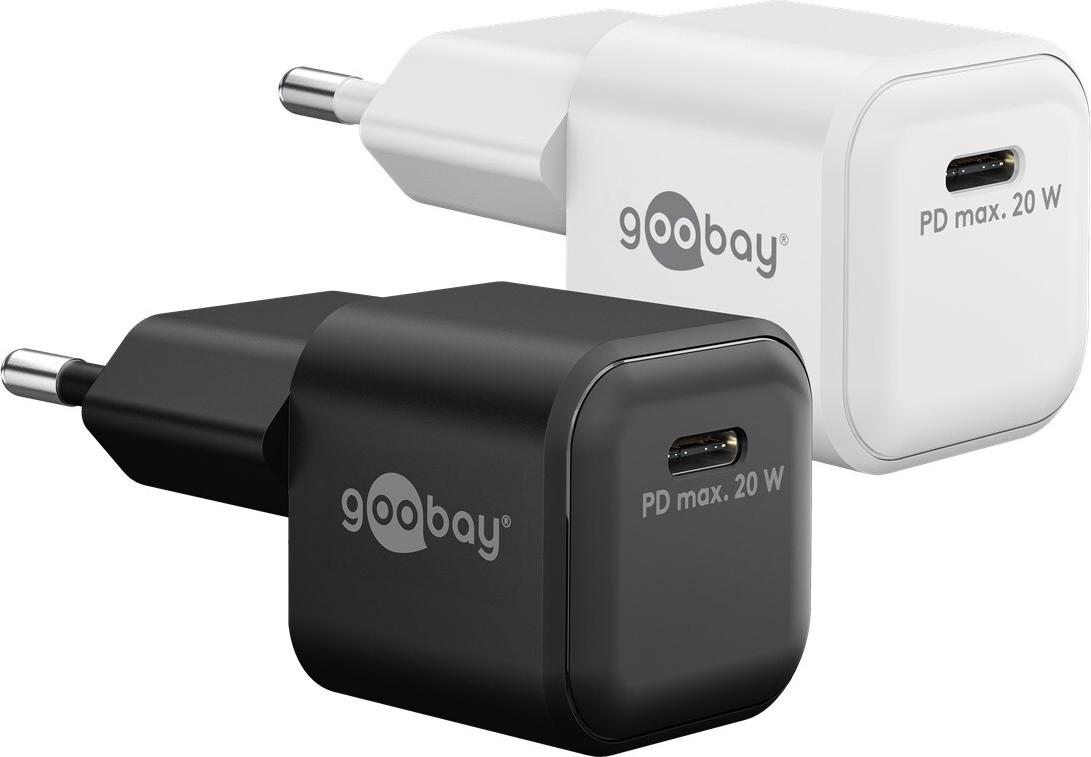Goobay USB-C™ PD GaN Schnellladegerät Nano (20 W) weiß (79151)