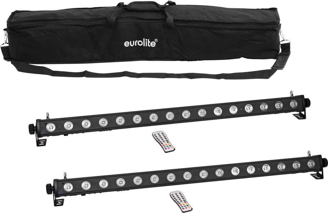 EUROLITE Set 2x LED PIX-16 QCL Leiste + Soft-Bag (20000991)