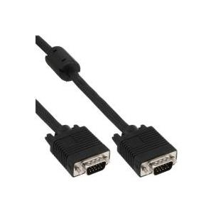 InLine® S-VGA Kabel, 15pol HD St/St, schwarz, 5m (17718B)