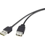 Renkforce USB 2.0 A/A Verlängerungskabel 1,8 m mit Wende-Stecker - Kabel nie wieder falsch herum einstecken