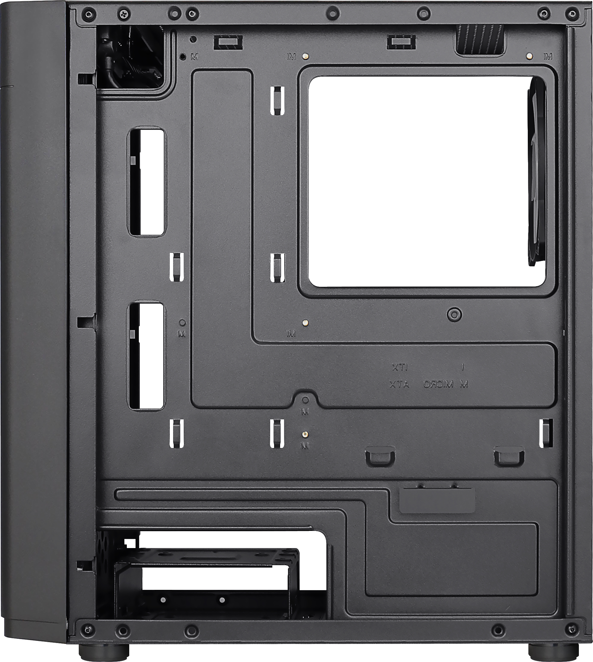Aerocool Hexform Mini Tower PC-Gehäuse micro ATX Mini-ITX Schwarz