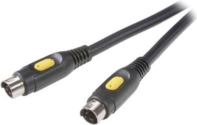 SpeaKa Professional SP-7870328 Videokabel-Adapter 5 m S-Video (4-pin) 2 x S-Video (4-pin) Schwarz (SP-7870328)