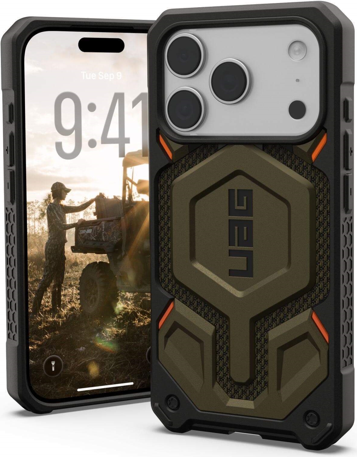 UAG Urban Armor Gear Monarch Pro MagSafe Case | Apple iPhone 17 Pro | kevlar element grün | 11451311397B (11451311397B)
