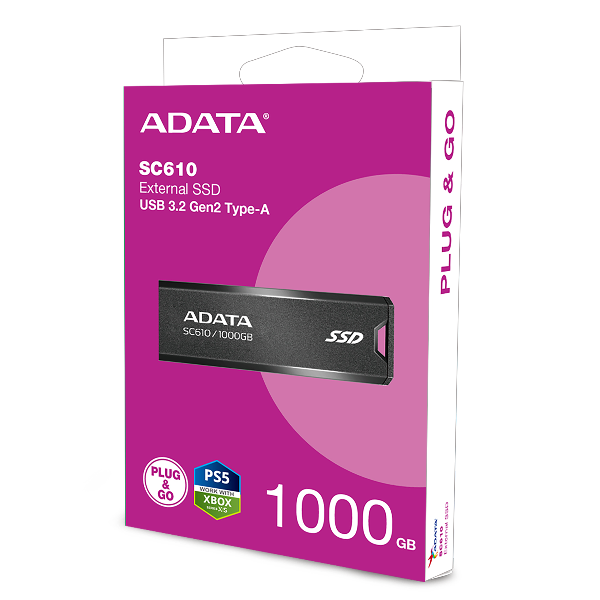 ADATA SC610 1 TB USB 3.2 Gen 2 Schwarz