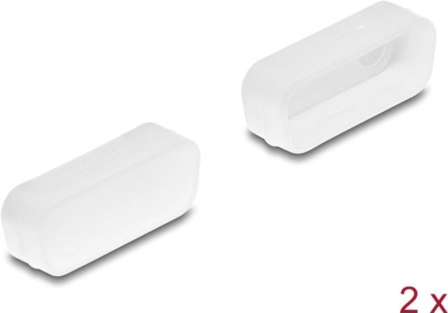 Delock Staubschutz für D-Sub 15 Stecker 2 Stück transparent (67122)