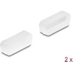 Delock Staubschutz für D-Sub 15 Stecker 2 Stück transparent (67122)