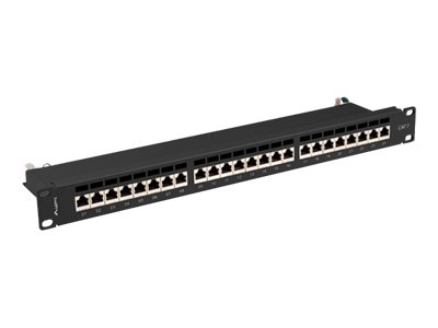 Lanberg PPS7-1024-B Patchpanel 24-Port 1U 19" Cat.7 FTP Schwarz