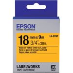 EPSON POS Epson Label Cartridge Pastel LK-5YBP Black/Yellow 18mm (9m) (C53S655003)