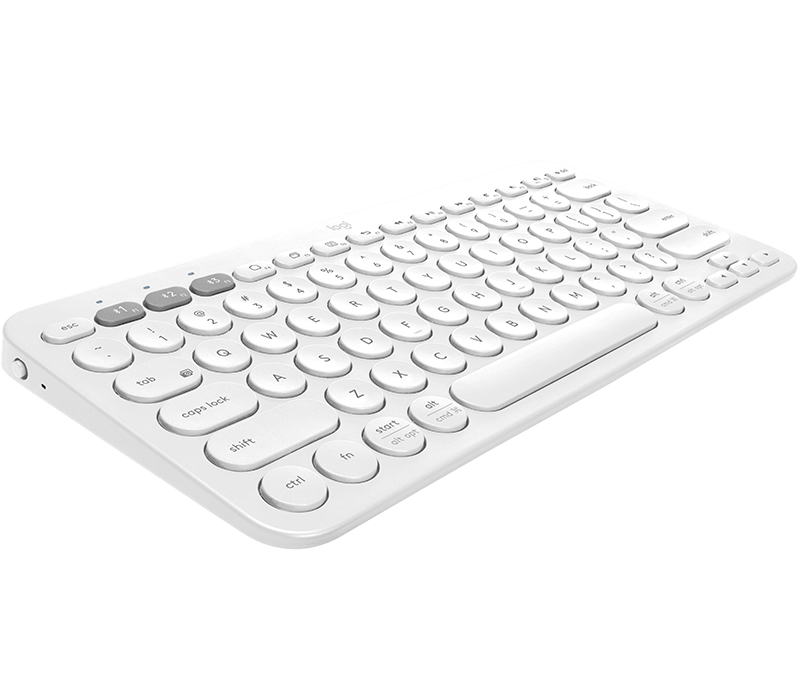 Logitech K380 Multi-Device Bluetooth Tastatur Off-White