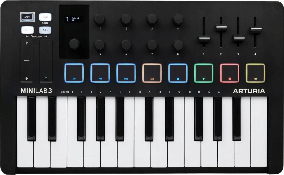 Arturia MiniLab 3 Keyboard Schwarz (92-90069)