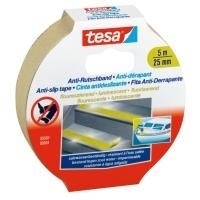 tesa Anti-Rutschband, 25 mm x 5,0 m, fluoreszierend zur Rutschvermeidung, extrem raue und strapazierfähige Anti- (55587-00004-00)