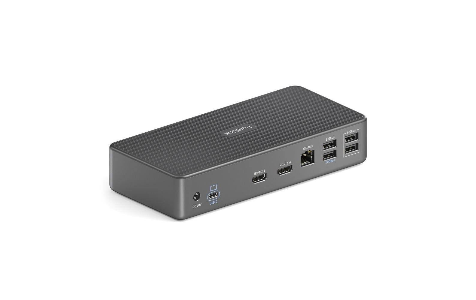 PureLink Vuelogic VL-D200 USB4-Dockingstation 8K Dual-Display 100 W Grau