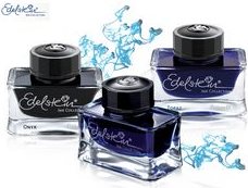 Pelikan Tinte "Edelstein Ink Onyx" im Glas, 50 ml Strichfarbe: Schwarz, für hochwertige Füllhalter mit Kolben- (339408)