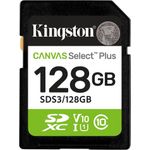 Kingston Technology 128GB SDXC Canvas Select Plus Gen3 150MB/s C10 UHS-I U1 V10 (SDS3/128GB)