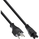 35er B-Pack InLine® Netzkabel für Notebook, Schweiz, 3pol Kupplung, 2m (B-16656C)