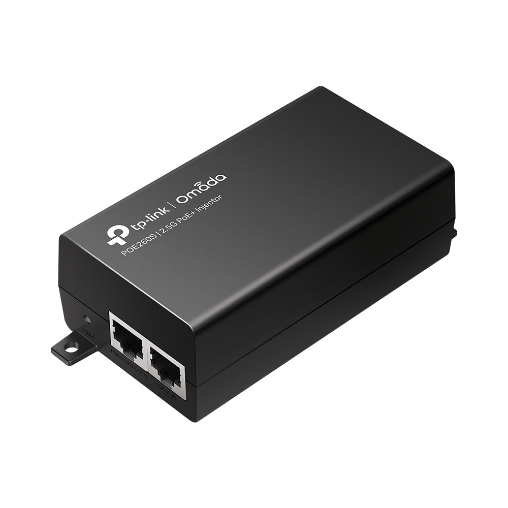 TP-Link Omada POE260S 2.5 Gbps PoE+ Power Injector Schwarz