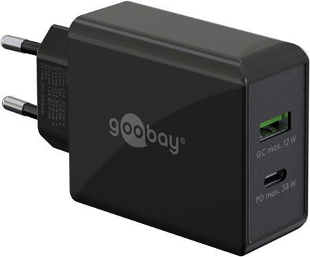 Wentronic 61673 Ladegerät für Mobilgeräte Universal Schwarz AC 