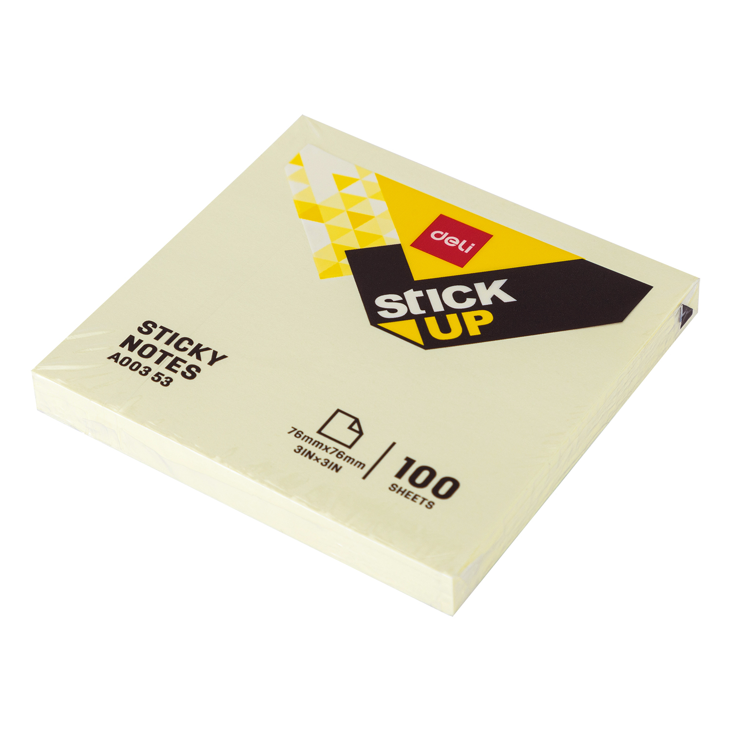 Deli Haftnotizen Stick up 76 x 76 mm 100 Blatt 70 g/m² Gelb