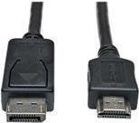 Eaton PowerWare Tripp Lite 3ft DisplayPort to HDMI Cable Adapter Converter DP M/M 3 (P582-003)