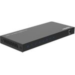 Microconnect MC-HDMISPLITTER0104-4K. Video Porttyp: HDMI, Stecker: HDMI. Maximale Auflösung: 3840 x 2160 Pixel, Produktfarbe: Schwarz, Gehäusematerial: Stahl. Breite: 136,3 mm, Tiefe: 61,5 mm, Höhe: 14,5 mm. Menge pro Packung: 1 Stück(e), Verpackungsbreite: 179 mm, Verpackungstiefe: 123 mm. Mitgelieferte Kabel: Leistung, Verpackungsinhalt: HDMI Splitter, Power cable, Manual and Rubber feet (MC-HDMISPLITTER0104-4K)