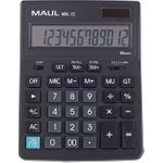 MAUL MXL 12. Formfaktor: Desktop, Typ: Display-Rechner. Stellen: 12 Ziffern, Textzeilen: 1 Zeilen. Speicherregister: 3. Steuerberechnung. Energiequelle: Akku. Produktfarbe: Schwarz (7267090)