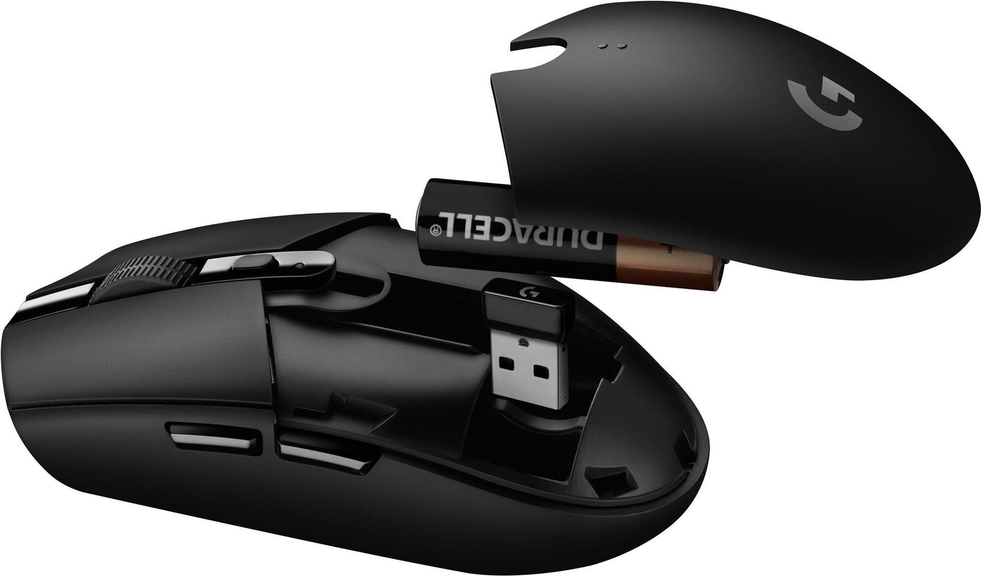 Logitech G G305 Kabellose Gaming-Maus Optisch Schwarz