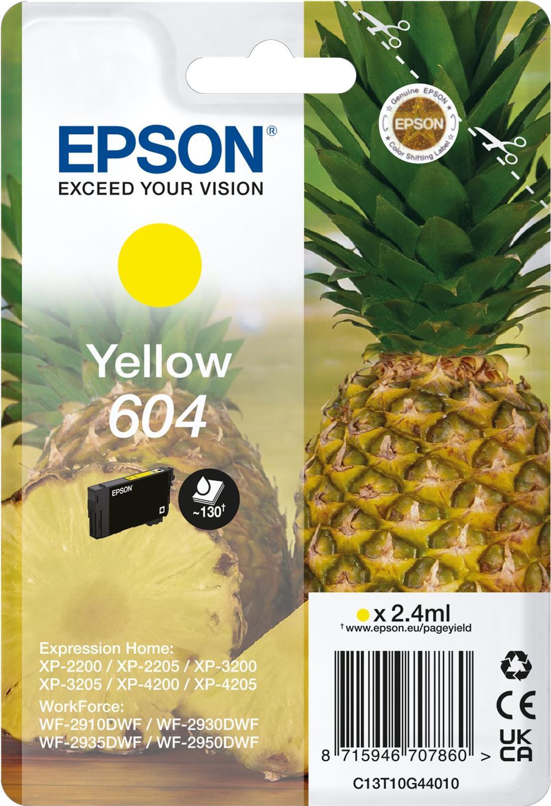 EPSON Ink/604 603 Starfish 2.4ml YL SEC