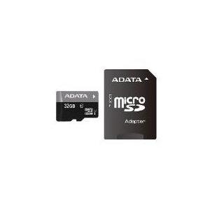 32 GB MicroSDHC Card ADATA Premier Class 10 UHS-I + Adapter (AUSDH32GUICL10-RA1)
