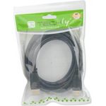 HDMI 4K 60Hz High Speed Anschlusskabel mit Ethernet, schwarz, 2 m Hersteller: Techly (ICOC-HDMI2-4-020)