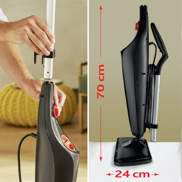 Vileda Steam XXL Plus Tragbarer Dampfreiniger 1550 W 0,4 l Schwarz