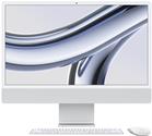 APPLE iMac Z195 59,62cm 23,5Zoll Apple M3 8C CPU/8C GPU/16C N.E. 8GB 1TB SSD Gbit Eth. MM NumKey TID DE - Silber (Z195-MQR93D/A-ABEA)