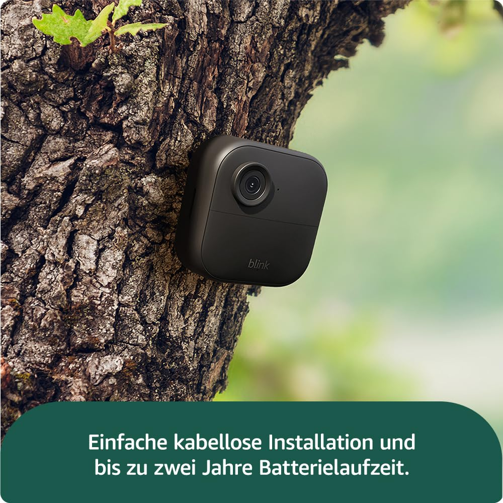 Blink Outdoor 4 Netzwerk-Überwachungskamera 1080p WLAN Außenbereich Schwarz