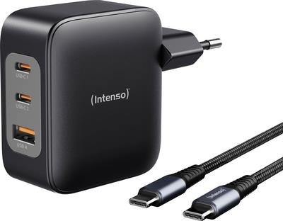 Intenso W100ACC+C520C black USB-C® Adapter 100 W USB-A, USB-C® Schwarz (7810010)