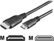 HDMI Kabel High Speed mit Ethernet und Mini HDMI Schwarz 5m Hersteller: Techly (ICOC-HDMI-B-050)