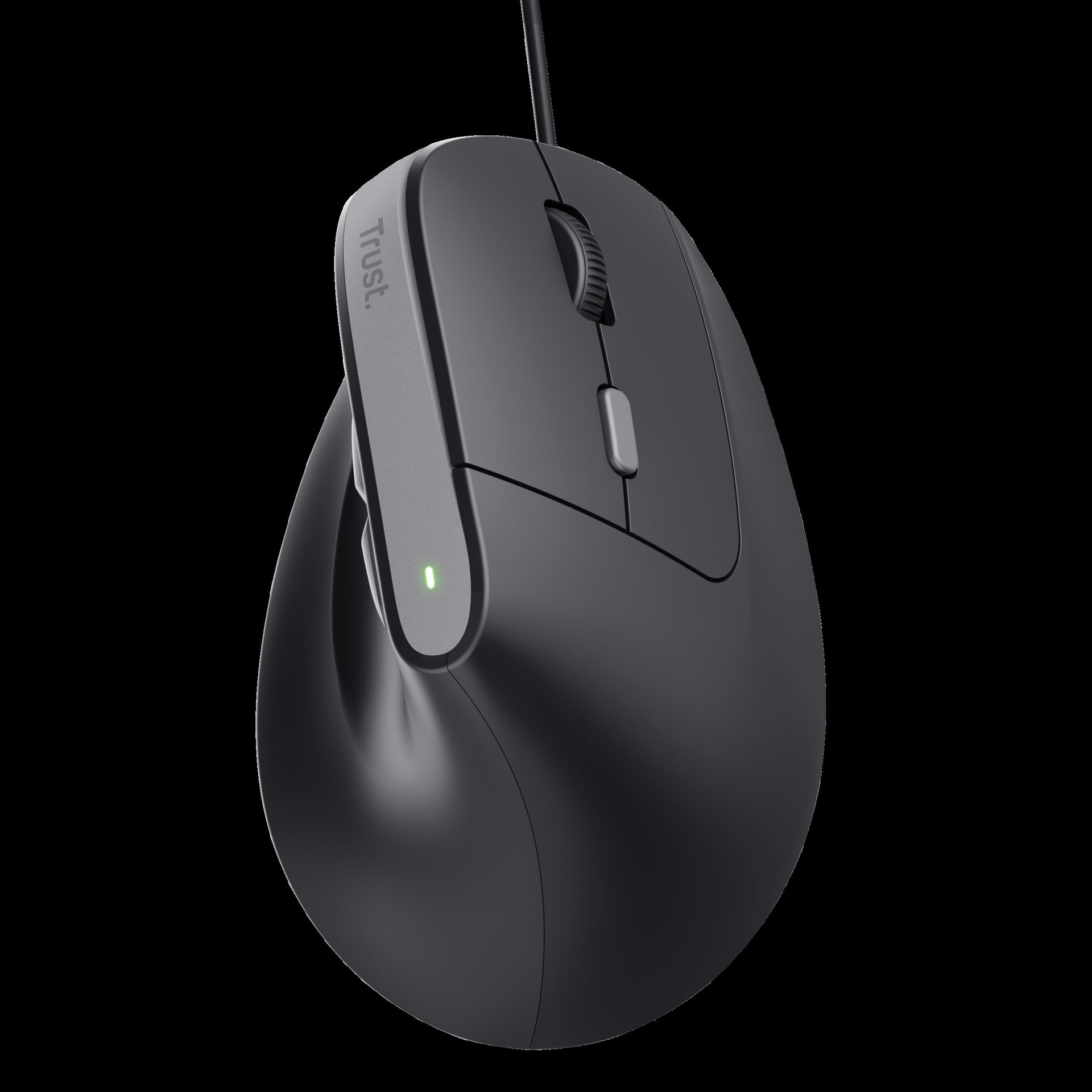 Trust Bayo II Vertikale Maus 6 Tasten USB-A Schwarz