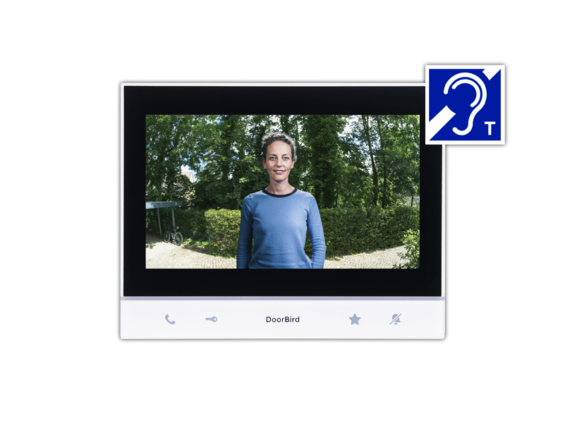 DoorBird A1103T IP-Video-Innenstation 7" IPS 1024 x 600 Weiß Schwarz