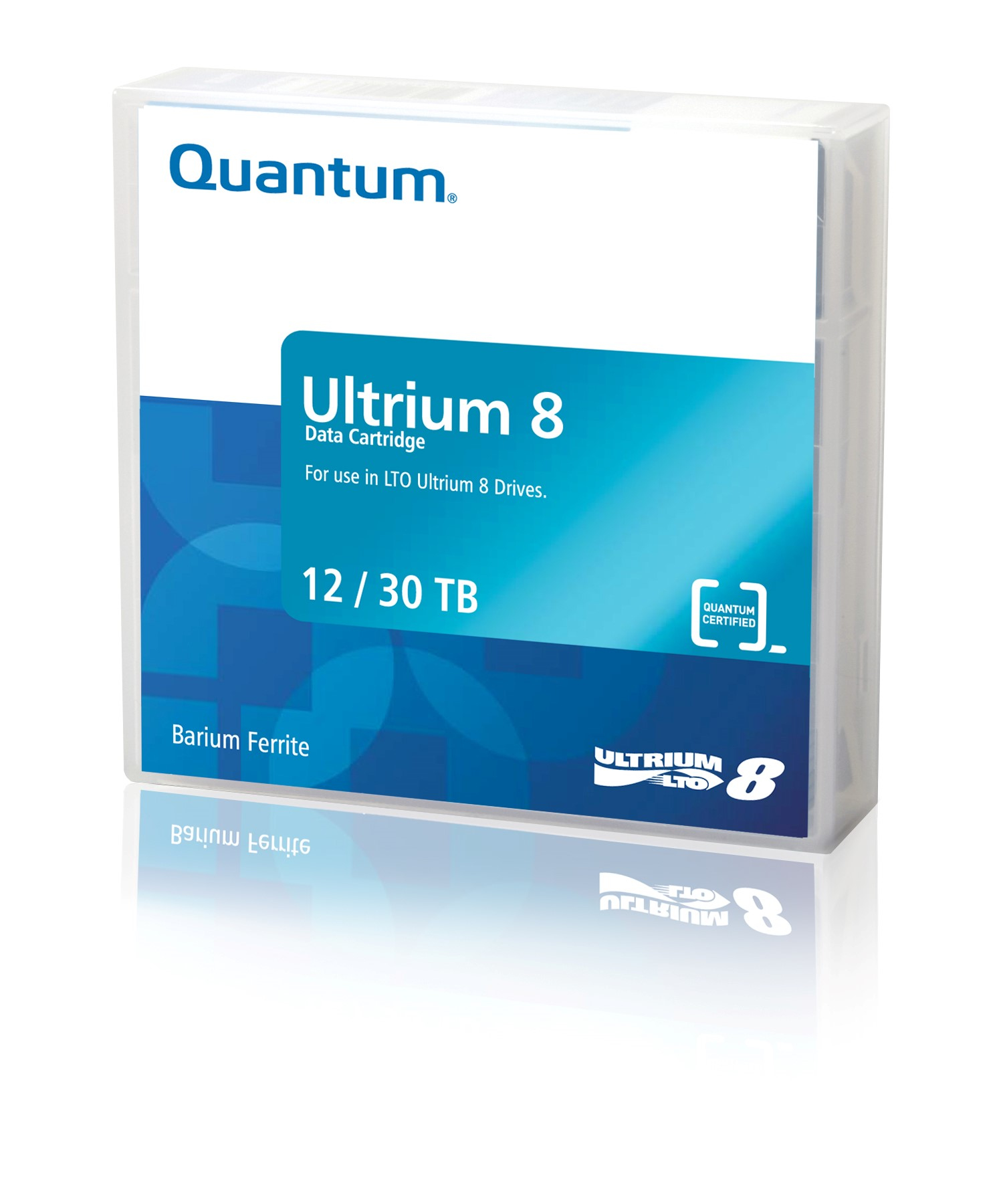 Quantum LTO Ultrium 8 Datenkassette 12/30 TB Bar Code Labeled Brick Red