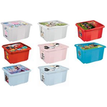 keeeper Aufbewahrungsbox karolina "Frozen", 15 Liter Dreh-/Stapelbox mit Deckel, aus PP, cloudy-blue, mit - 1 Stück (1223668421200)