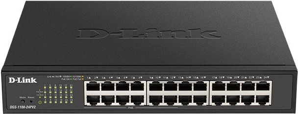 D-Link DGS 1100-24PV2 Switch Smart 24 x 10/100/1000 12 PoE+ DGS