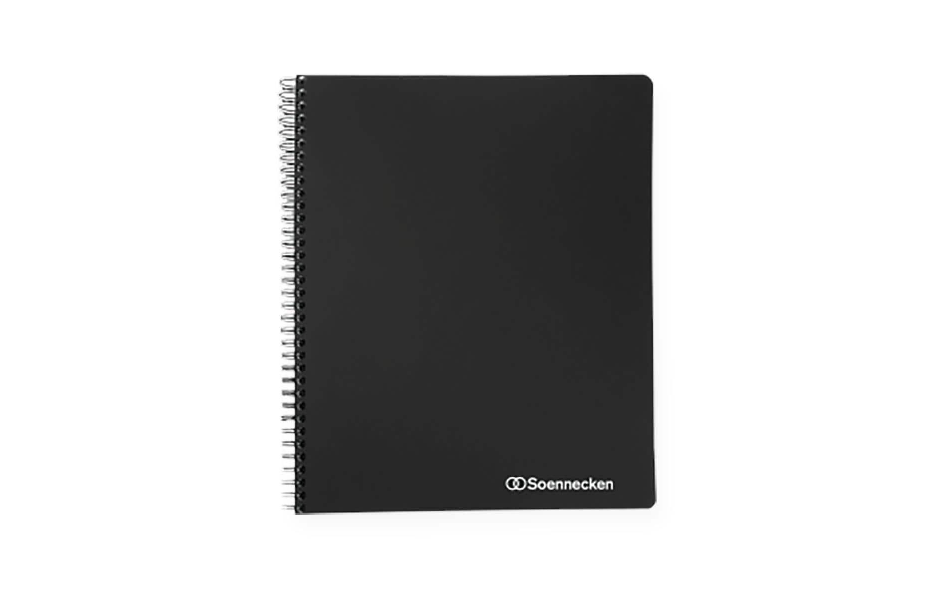 Soennecken Officebook 2354 A5+ 80 Blatt 90 g/m² Kariert Schwarz