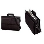 Alassio Aktentasche "AVERSA", Lederimitat, schwarz versenkbare Tragegiffe, abnehmbarer Schultertrageriemen (41024)