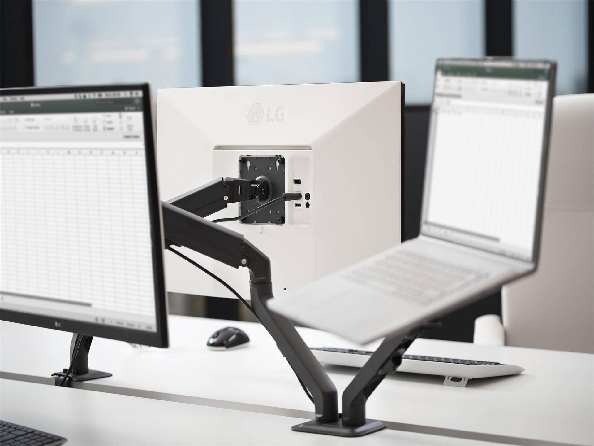 Vision VFM-DAD/4 Monitorhalterung für 2 Displays 17"-27" Mattschwarz