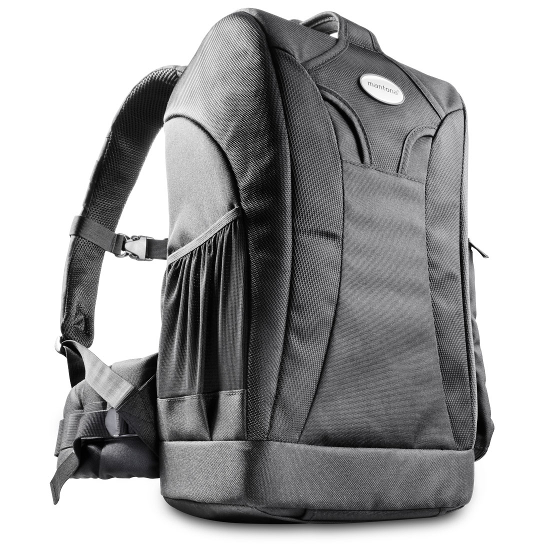 Walimex Mantona Trekking DSLR-Kamerarucksack mit Regenschutz Schwarz