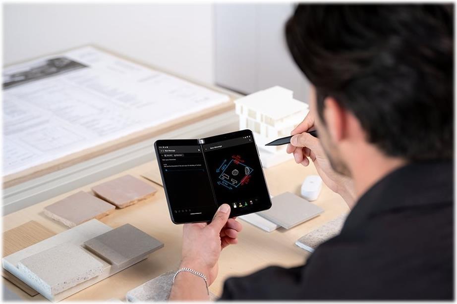Microsoft Surface Slim Pen 2 Demo Aktiver Stylus Bluetooth 5.0 Mattschwarz