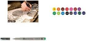 SAKURA Fineliner PIGMA MICRON 05, rot Strichstärke: 0,45 mm, Tinte: permanent, farb-, wasser- und - 1 Stück (XSDK0519)