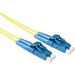 ACT 1 meter LSZH Singlemode 9/125 OS2 short boot fiber patch cable duplex with LC connectors. Lc-lc 9/125 short dup 1.00m (RL1701)