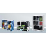 styrodoc trio Dateiablagebox Polystyrol Schwarz - Weiß (268-0303.09)