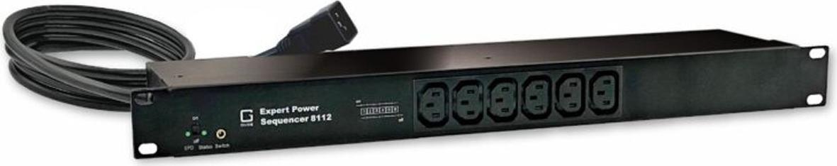 Gude 8112-6 Sequenzer C19 UES Filter 6xC13 CEE320 C19 - Steckdosenleiste (8112-6)