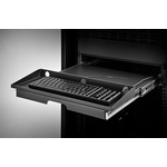 Renkforce RF-3429156 48,30cm (19")  Netzwerkschrank-Schublade 2 HE Ausziehbar Geeignet für Schranktiefe: ab 500 mm Schwarz (RF-3429156)